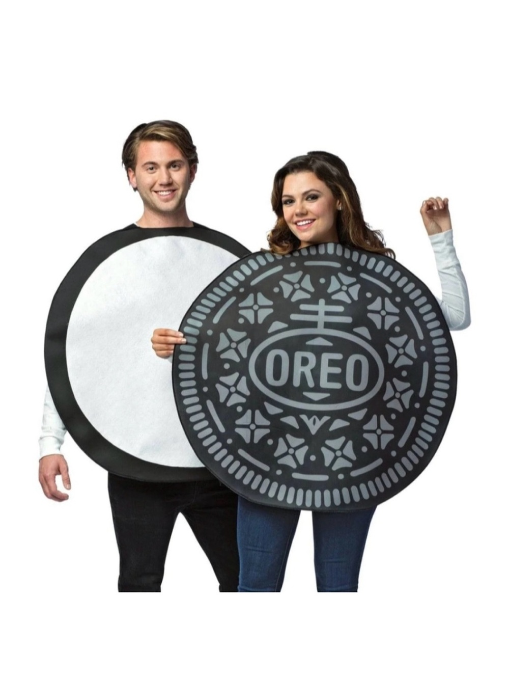 Adult oreo cookie couples costume